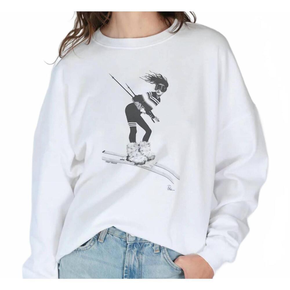 NEW CPRESS STUDIO first tracks cozy sweatshirt in white